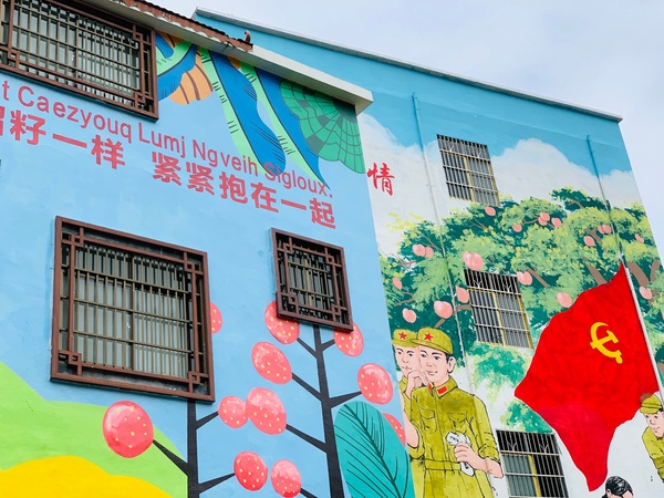 广西白色平果市：多彩墙绘传承民族特色文化1.jpeg